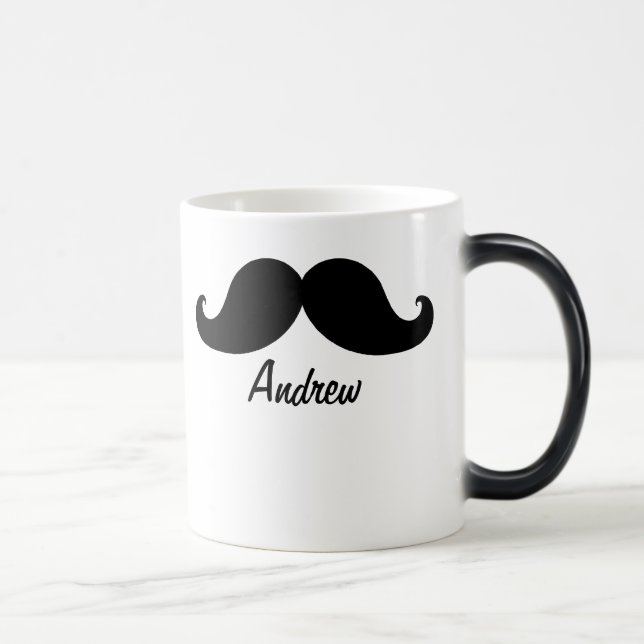 TAZA MÁGICA EL MEJOR BIGOTE NEGRO PERSONALIZADO (Derecha)