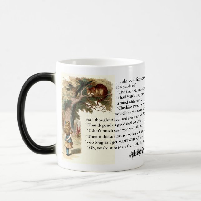 Taza Mágica EL MORPHING: Gato de Cheshire (Izquierda)