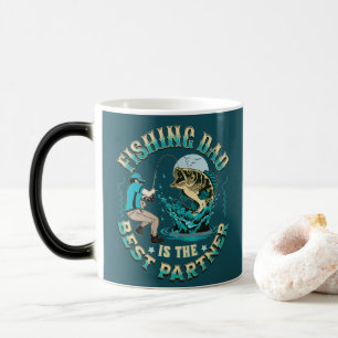 Taza Mágica El Padre Pescador Es El Mejor Socio