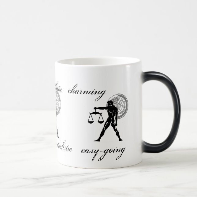 Taza Mágica El personalizable Libra Scales presenta un estilo  (Derecha)