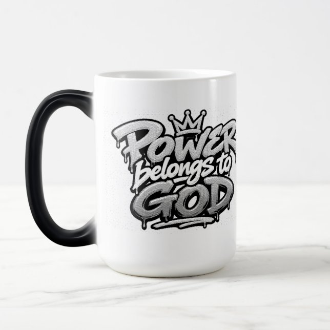 Taza Mágica El poder pertenece a Dios (Izquierda)