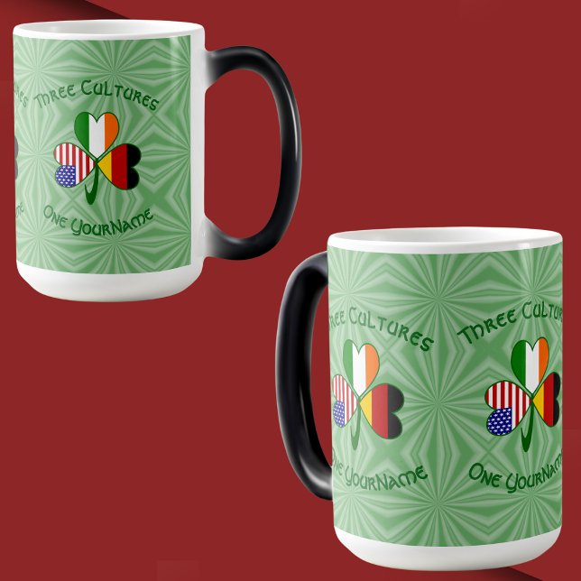 Taza Mágica El Shamrock americano alemán personalizado (Subido por el creador)