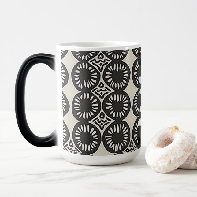 Taza Mágica El sofisticado Caribe africano de lujo (Con donut)