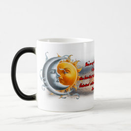 Taza Mágica El Sol y la Luna bailando juntos en un
