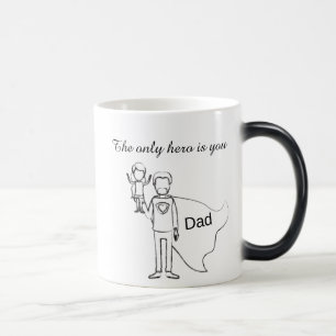 Taza Mágica El único héroe es el día de tu padre.