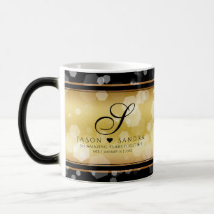 Taza Mágica Elegante 50° Aniversario del Boda de Oro