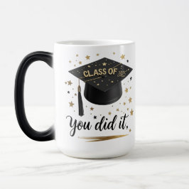 Taza Mágica Elegante clase de negro y oro de 2025 Morphing Mug