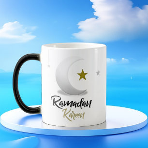 Taza Mágica Elegante diseño islámico del creciente de Ramadan