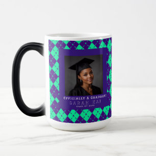 Taza Mágica Elegante Estampado de Cuadro Nieta Graduación