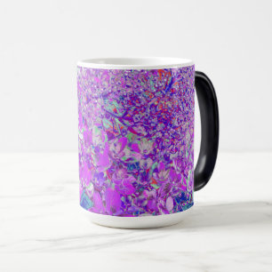 Taza Mágica Elegante Hortensia Limelight Púrpura y Azul