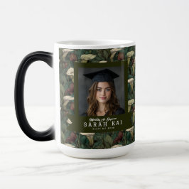 Taza Mágica Elegante impresión de Lirios de Calla para la grad