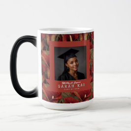 Taza Mágica Elegante patrón de calas para graduación de esposo