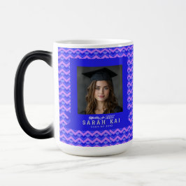 Taza Mágica Elegante patrón de Chevron para fiesta de graduaci