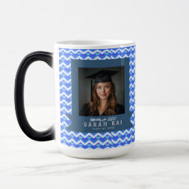 Taza Mágica Elegante patrón en zigzag para fiesta de graduació