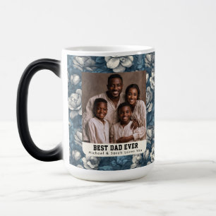 Taza Mágica Elegantes Gardenias Step Papá Cumpleaños Viaje Té