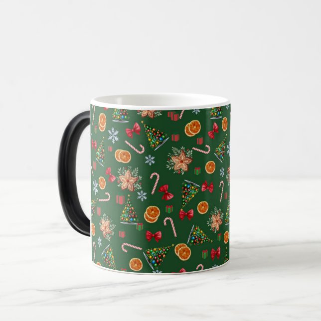 Taza Mágica Elegantes Navidades dulces y dulces cocinan candy  (Anverso izquierdo)