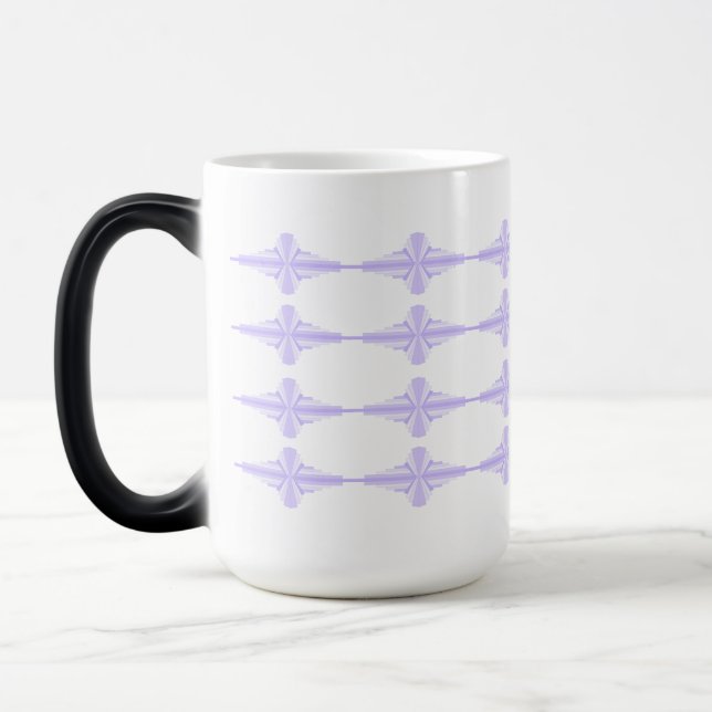 Taza Mágica Elemento Art deco en lila y púrpura (Izquierda)
