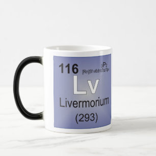 Taza Mágica Elemento individual de Livermorium - tabla