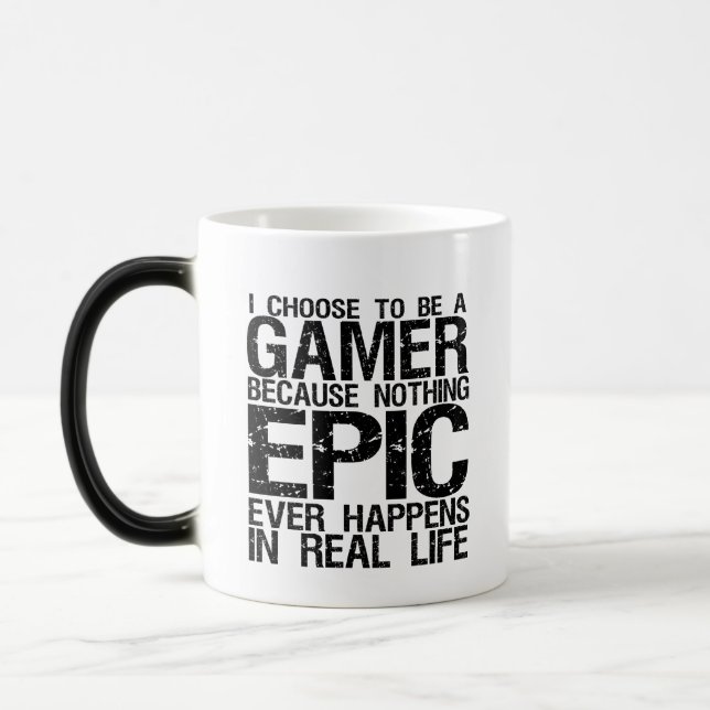 Taza Mágica Elijo ser un divertido jugador (Izquierda)