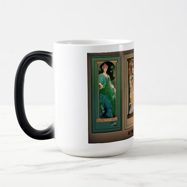 Taza Mágica Élisabeth Sonrel Art Nouveau Maiden Bird Series (Izquierda)