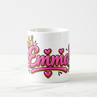 Taza Mágica Emma Coffee Mug, Personalized Olivia Name Cup