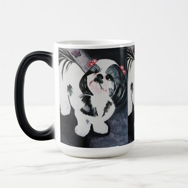TAZA MÁGICA EMPANADA SHIH   TZU DEL SWEETIE (Izquierda)