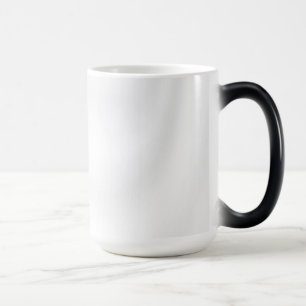 TAZA MÁGICA EN BLANCO CREE SU PROPIO BLANCO SATIN MUG