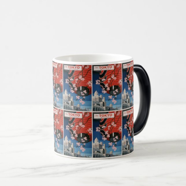Taza Mágica Encanto de los faroles retro de Tokio (Anverso derecho)