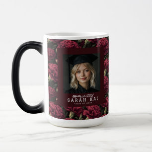 Taza Mágica Enfermera Certificada con Flor de Clavel Adorable