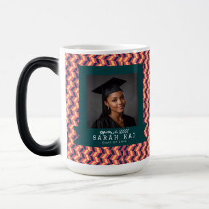 Taza Mágica Enfermera Certificada con Patrón Zigzag en Negrita