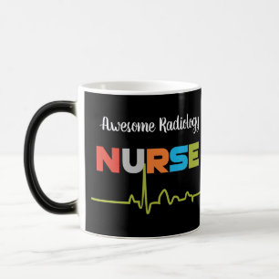 Taza Mágica Enfermera de radiología e increíbles letras divert