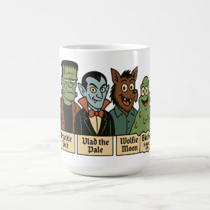 Taza Mágica Equipo de Monstruos Frankie Vlad Wolfie Blobbo Dib