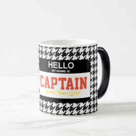 Taza Mágica Equipo Deportivo Hola Mi Nombre Es Capitán Houndst