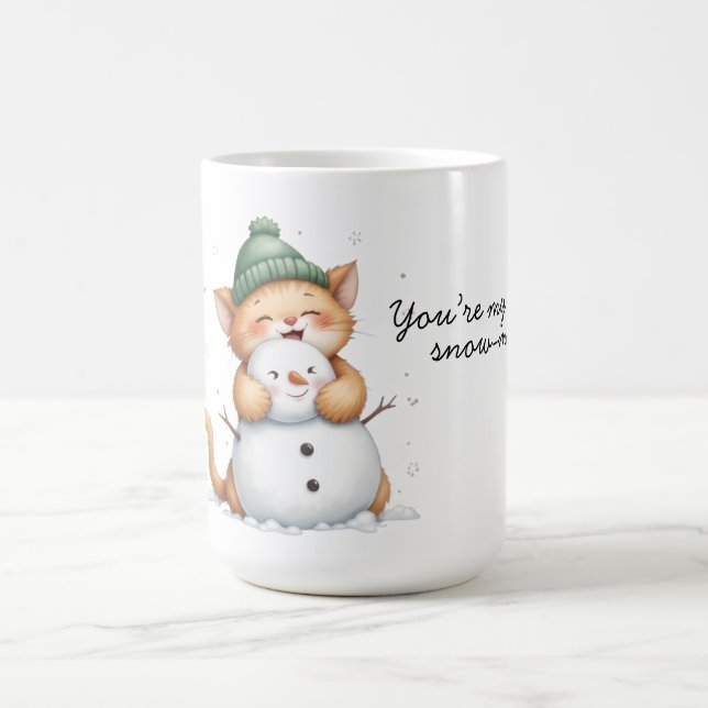 Taza Mágica Eres mi bruja de gato de nieve (Centro)