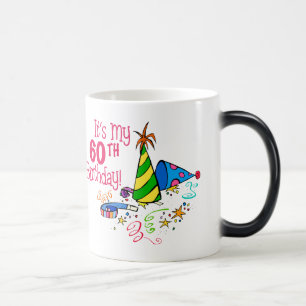 Taza Mágica Es mi 60.o cumpleaños (los gorras del fiesta)