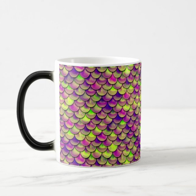 Taza Mágica Escalas moradas y verdes (Izquierda)