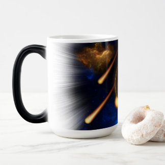 Taza Mágica Escapada de arte fractal asteroide apocalipsis