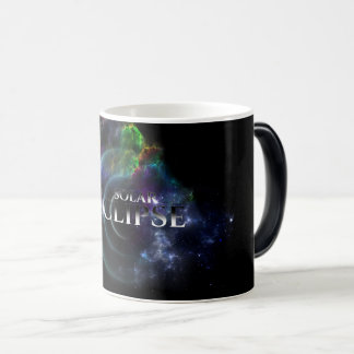 Taza Mágica Escapada de arte fractal de eclipse solar