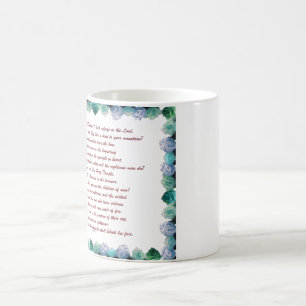 Taza Mágica Escritura, Salmo 11, Verso de la Biblia,