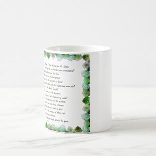 Taza Mágica Escritura, Salmo 11, Verso de la Biblia,