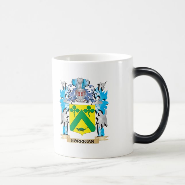 Taza Mágica Escudo de armas de Corrigan - escudo de la familia (Derecha)