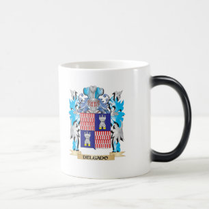 Taza Mágica Escudo de armas de Delgado - escudo de la familia
