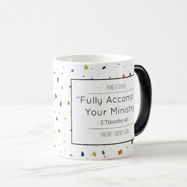 Taza Mágica Escuela Pionera Terrazzo Mug  (Anverso derecho)