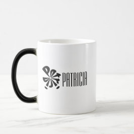Taza Mágica Esfera moderna personalizada de nombres "Patricia"