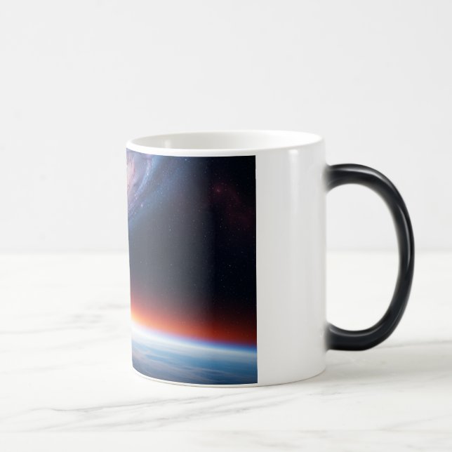Taza Mágica Espacio Astronauta Galaxy Earth Horizon (Derecha)