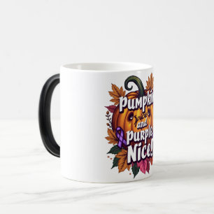 Taza Mágica Especie de calabaza y morado bueno: divertida adve