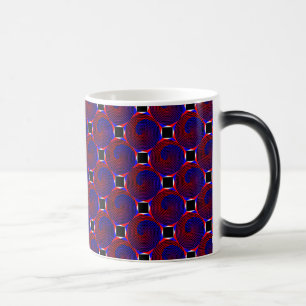 Taza Mágica Espiral roja y azul de Kenneth Yoncich