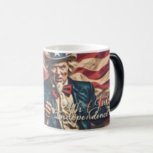 Taza Mágica Espíritu de Libertad en Rojo, Blanco y Azul