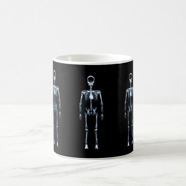 Taza Mágica Esqueleto azul de Vision de la radiografía solo (Centro)