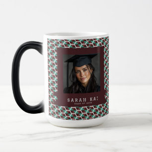 Taza Mágica Estampa Hexagonal Clásica Graduado Universitario